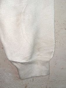 Cream Button-Up Cardigan Winter Sweater