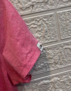 The North Face Pink V-Neck T-Shirt