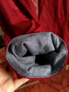 Chic Red Hooded Parka Jacket