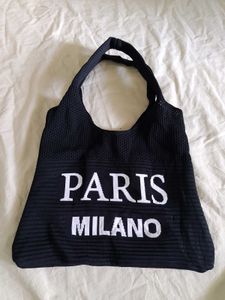 Stylish Black Tote Bag