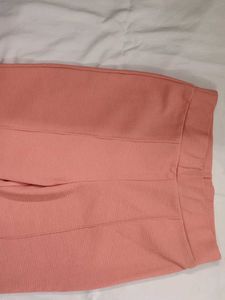Flared Textured Pants