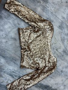 Sparkling Sequin backless Top