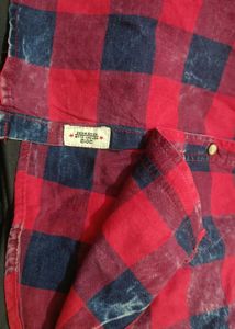 Branded check shirt