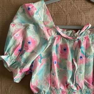 Coquette Floral Top
