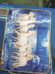 Decorative Plate with Running Horses