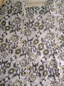 Floral Print Wrap Kurta