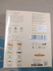 Khadi Herbal Multani Mitti Mask with night cream