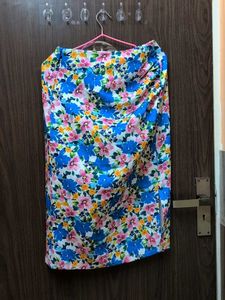 Bohemian Floral Print Mini Skirt