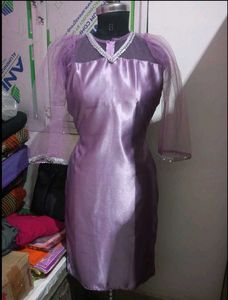 Elegant Lavender Silk Kurta duppata