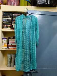 Beautiful Teal Lace Cardigan