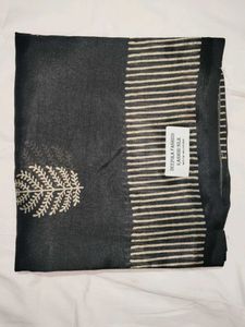 Kashmiri Silk Black Saree