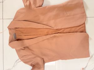 Peach Suede Blazer