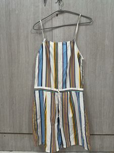 Striped Mini Jumpsuit
