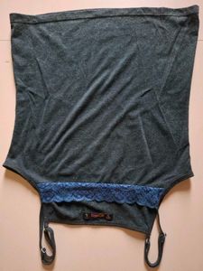 Dark Geen tan top with lace