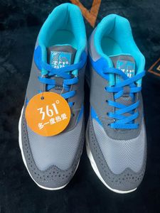 Stylish Gray & Blue Sneakers