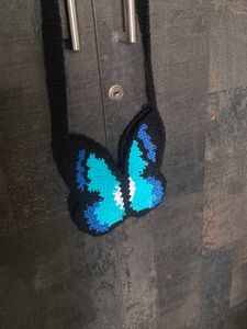 Butterfly Crochet Sling Bag