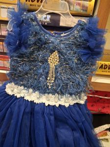 Elegant Blue Tulle Dress