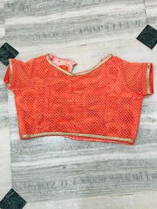Peach Lehenga Choli Set