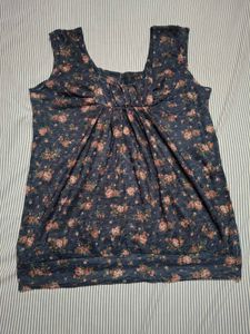 Cute Floral Print Tank Top