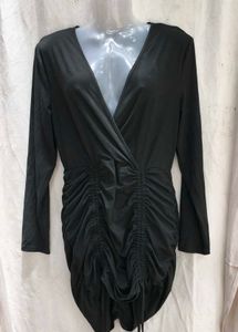 5307. Chic Ruched Drawstring Bodycon Dress