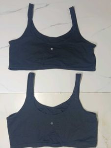 Comfortable Navy Sports Bras (Set of 2)