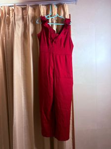 Elegant Red Jumpsuit
