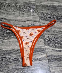 Floral Thong Panty