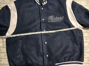 unisex Navy Padres Varsity Jacket
