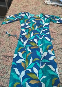 prettyyy printed cotton kurti with side tassels🦋�