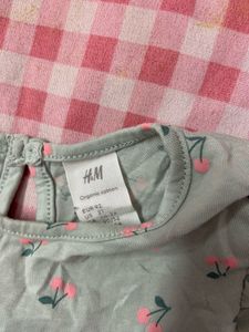 Cute Cherry Print Baby Dress