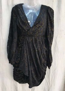 78209. Chic Black Embellished Mini Dress