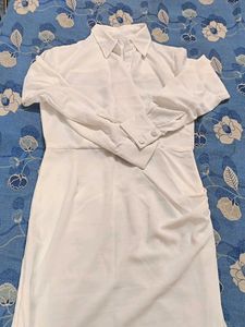 Elegant White Shirt Dress