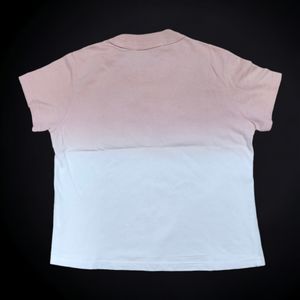 ALEXANDER WANG  Ogo Embroidered Ombre T-Shirt Pink