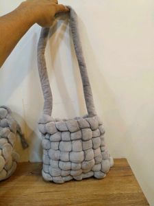 Chunky Knit Storage Basket Set