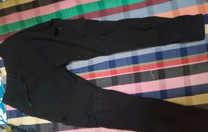 Black Cargo Pant Side Two Pockets