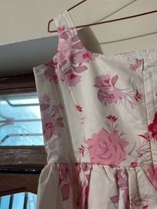 Chic Floral Print A-Line Dress