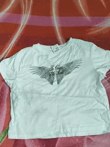Graphic Print White T-shirt