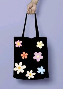 Floral Print Tote Bag