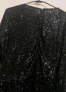 Black⚫Sparkling Sequin Party Dress 36 Bust