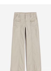 h&amp;m canvas trousers women