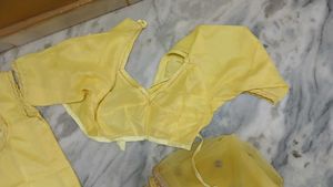 Yellow Embroidered Rajputi Poshak