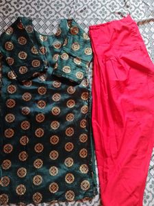 Art Silk Suit with dupatta