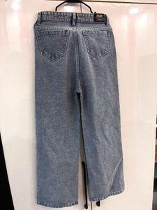 High-Waisted Wide Leg Jeans