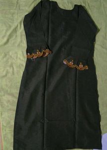 Embroidered Kurti - Dark Green