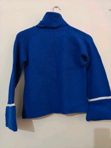 Royal Blue Turtleneck Sweater