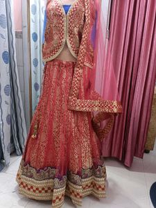lehenga choli dupatta and jacket