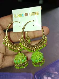 Jhumki Earrings &amp;Stude 50rupee piece