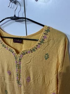 mustard kurti