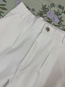 Classic White Wide-Leg Pants