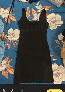 Elegant Black Lace Trim Bodycon Dress